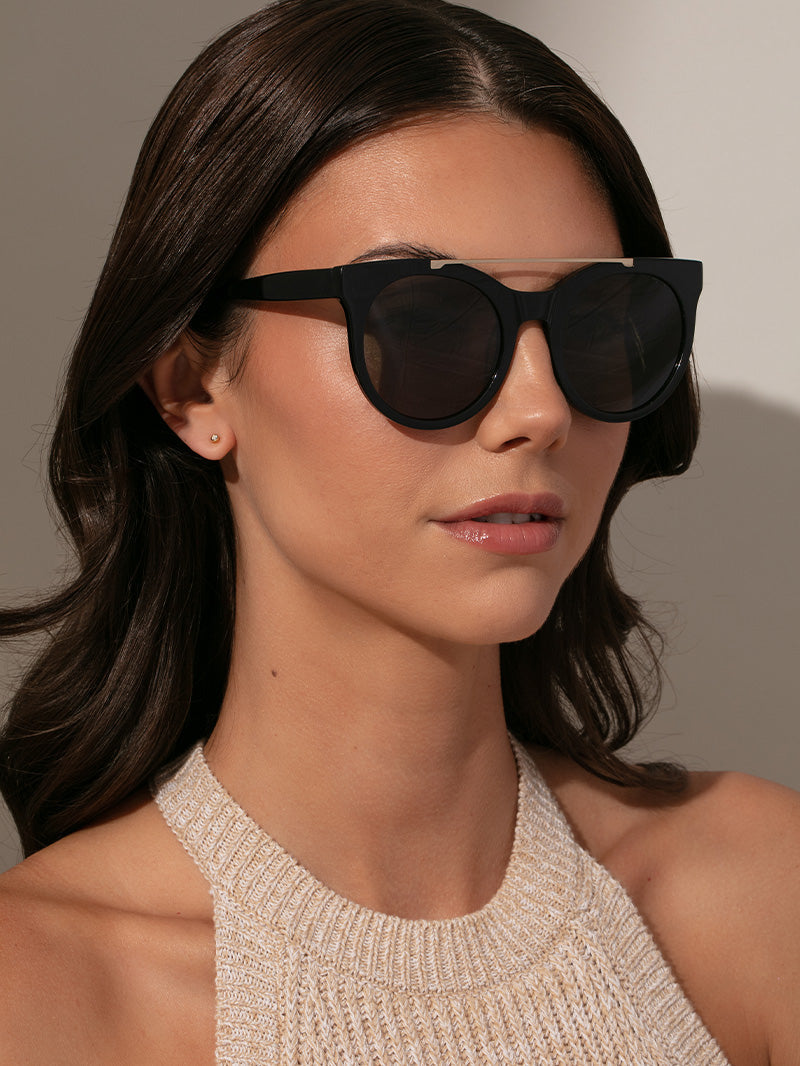 Brow Bar Round Sunglasses