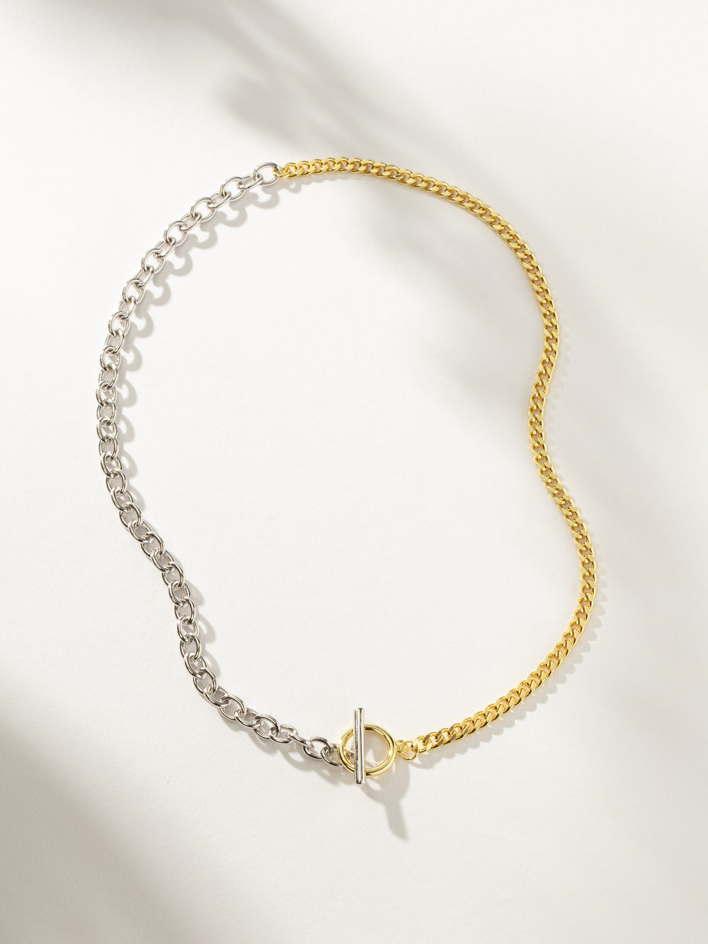 Mixed Metal Chain Necklace