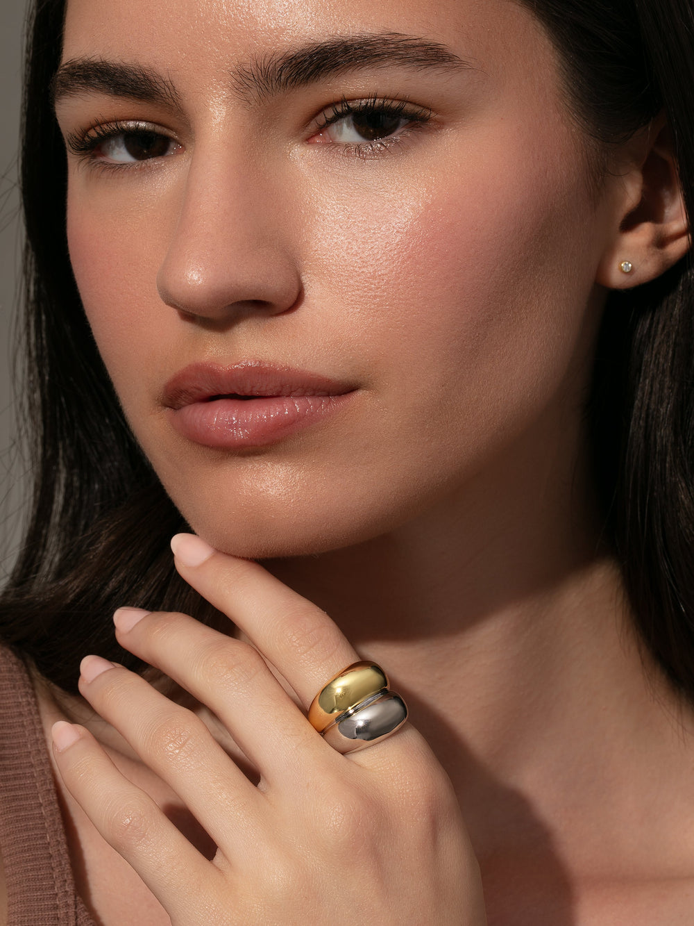Mixed Metal Statement Ring