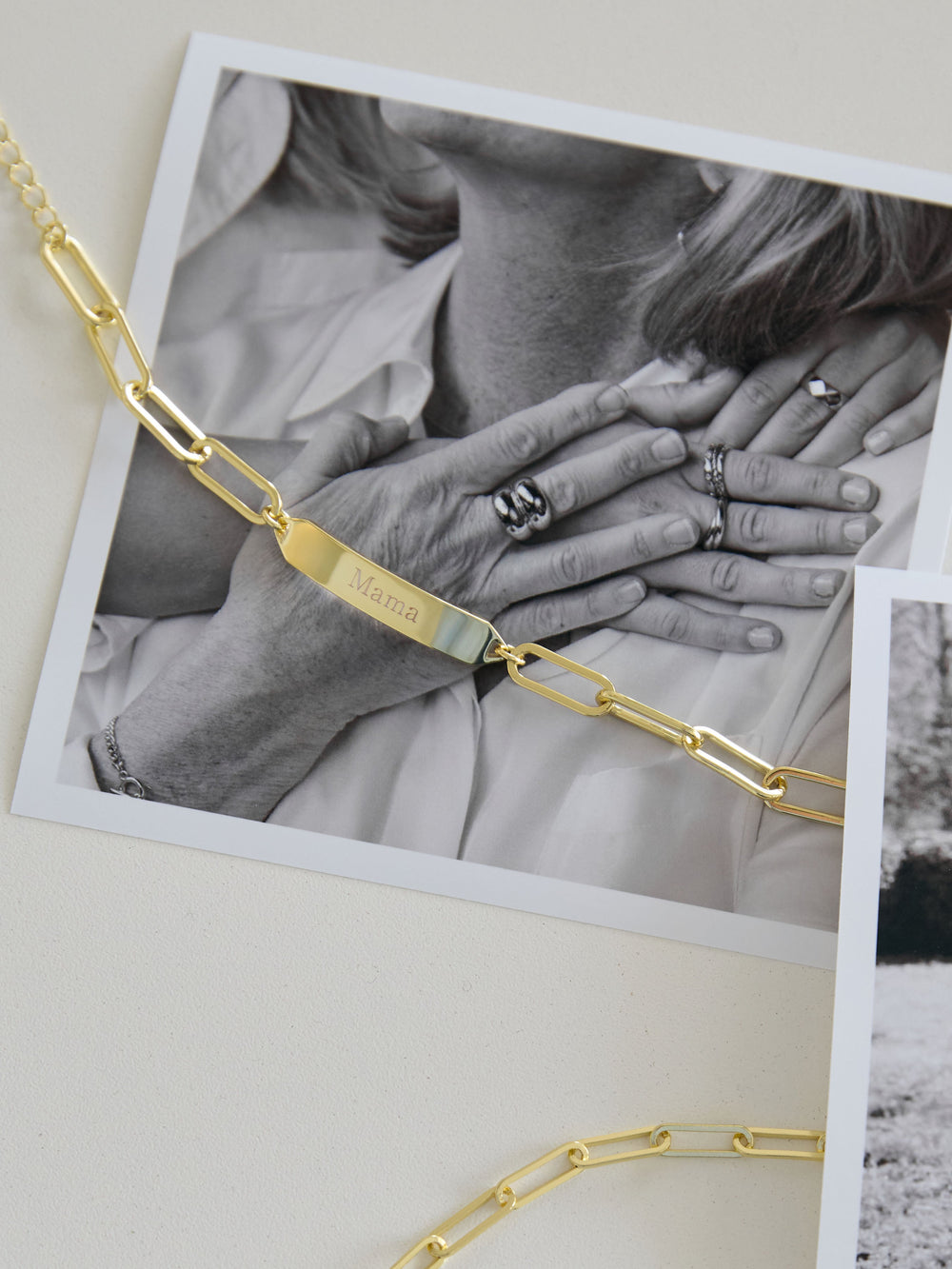 Mama Chain and Bar Bracelet