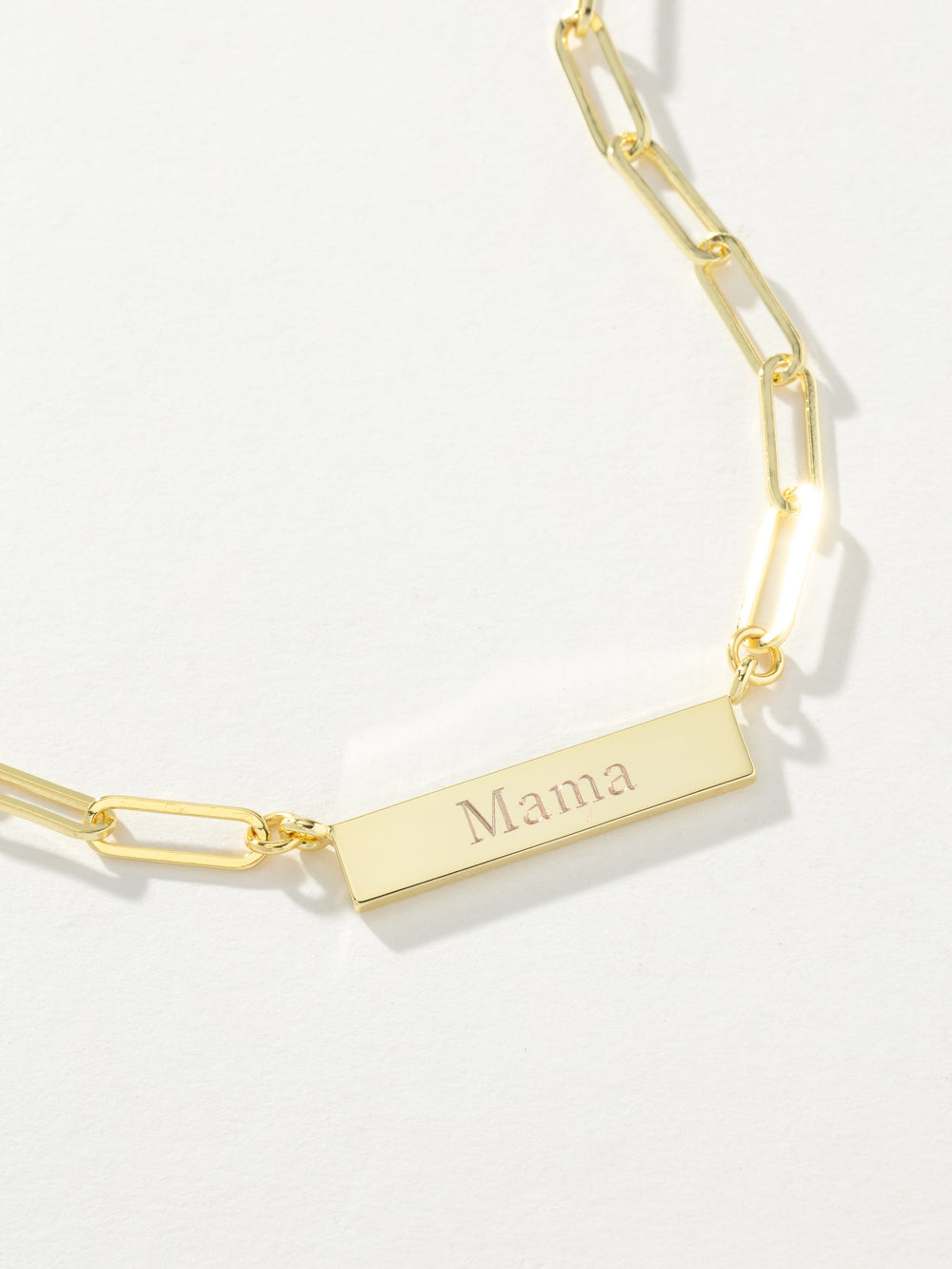 Mama Chain and Bar Necklace