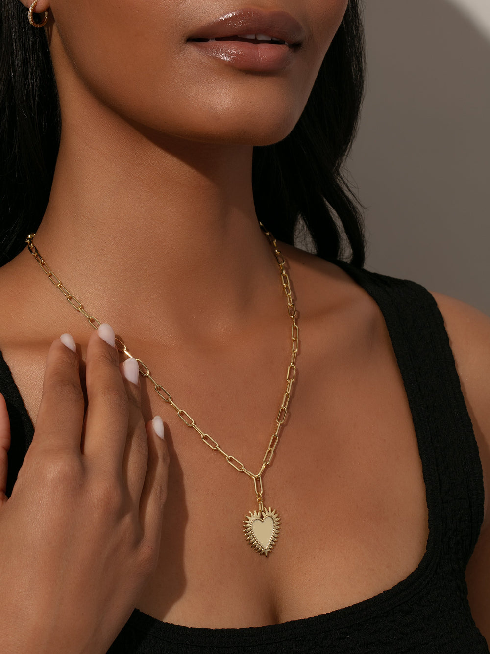 Hopeless Romantic Heart Necklace