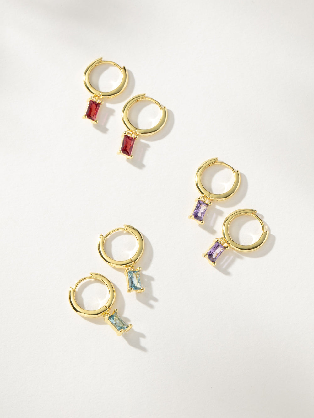 Birthstone Huggie Earrings