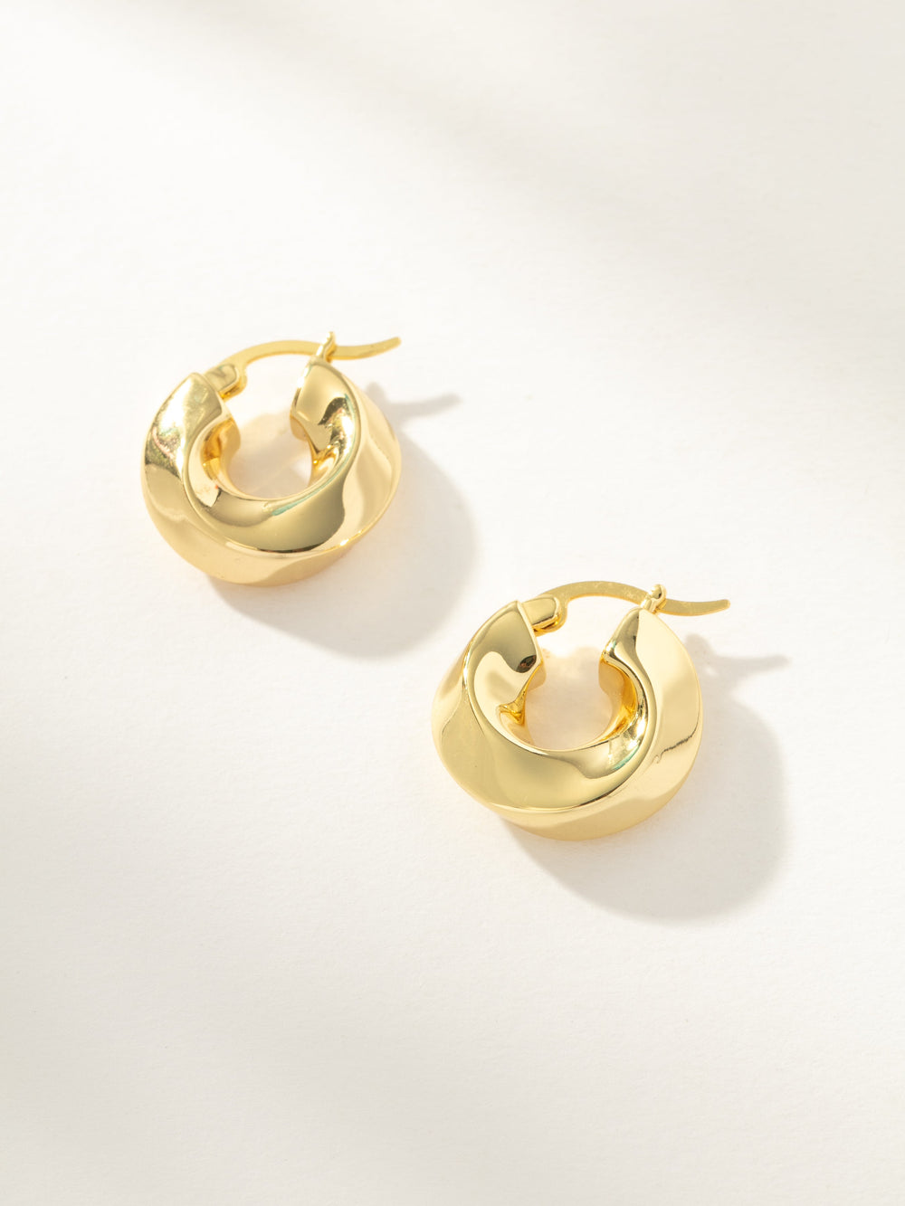 Artistic Twist Hoop Earrings