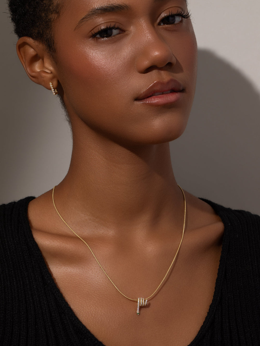 Coil Snake Chain Necklace