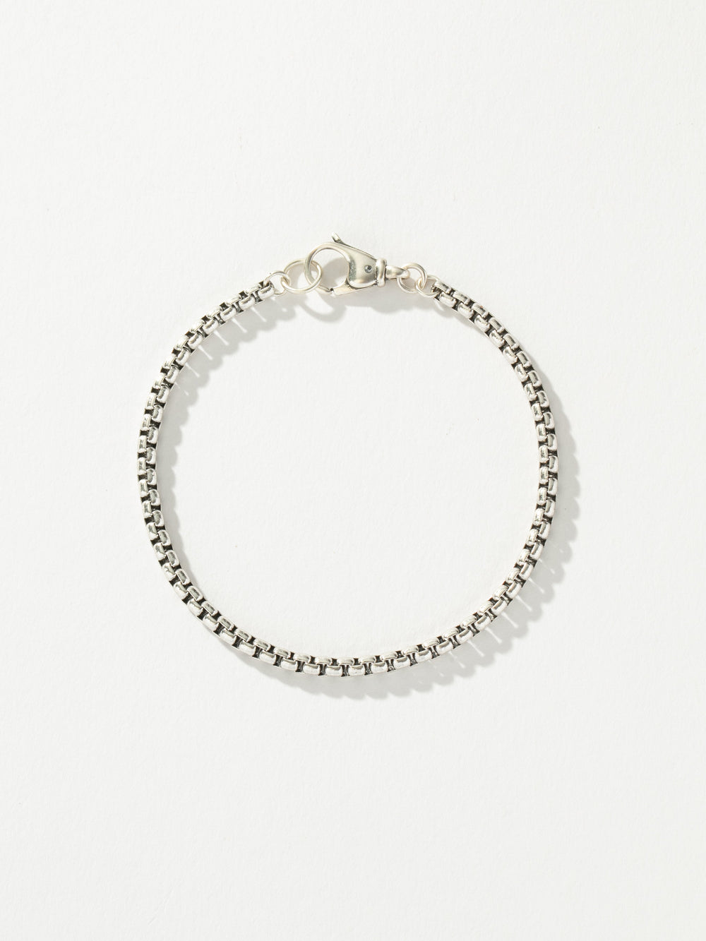 Men's Round Box Chain Bracelet 3.5mm