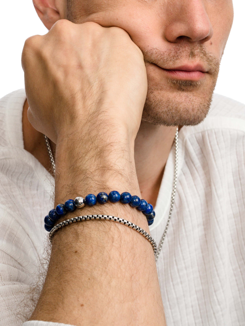 Lapis Beaded Bracelet