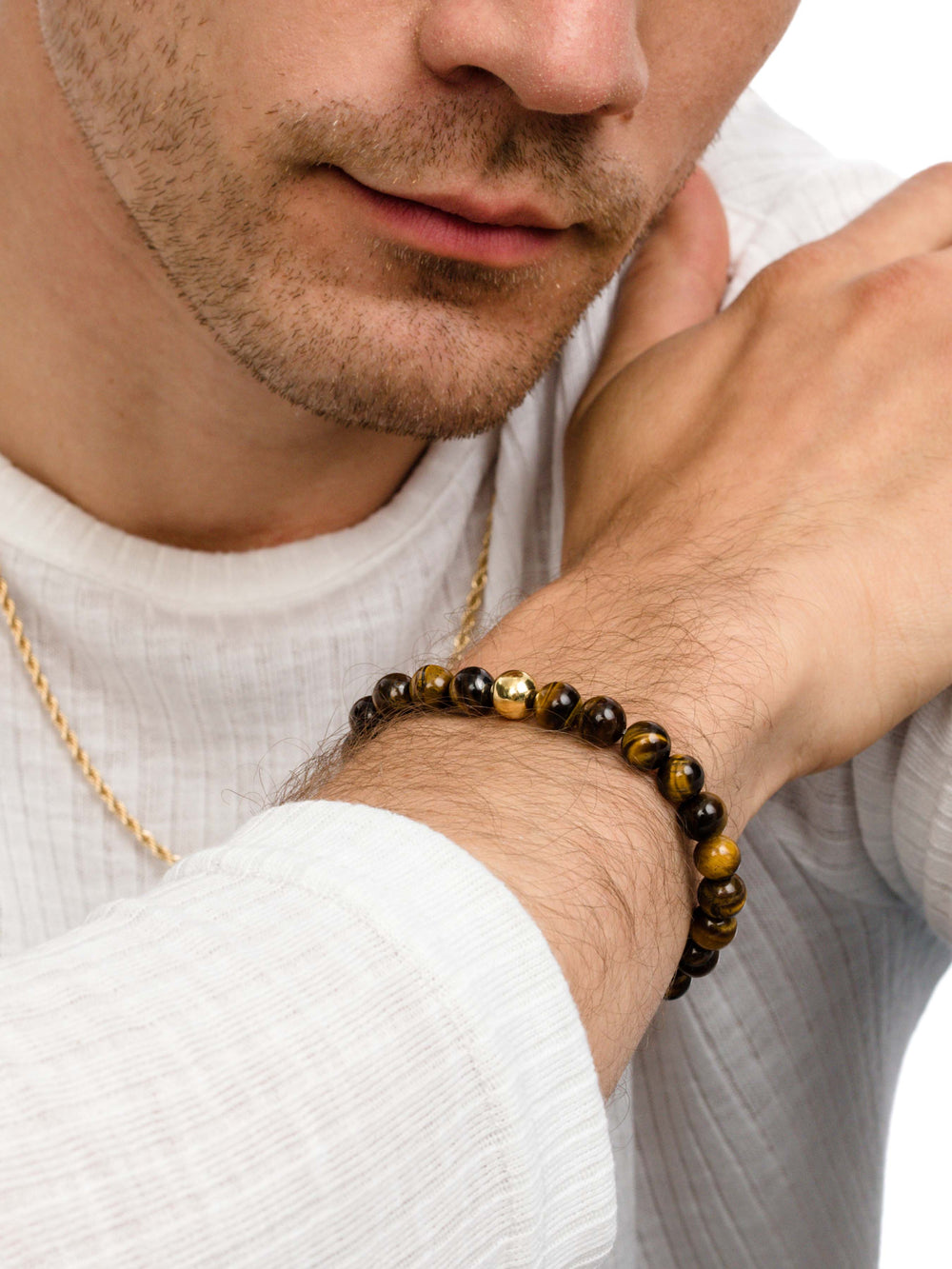 Tiger Eye Beaded Bracelet
