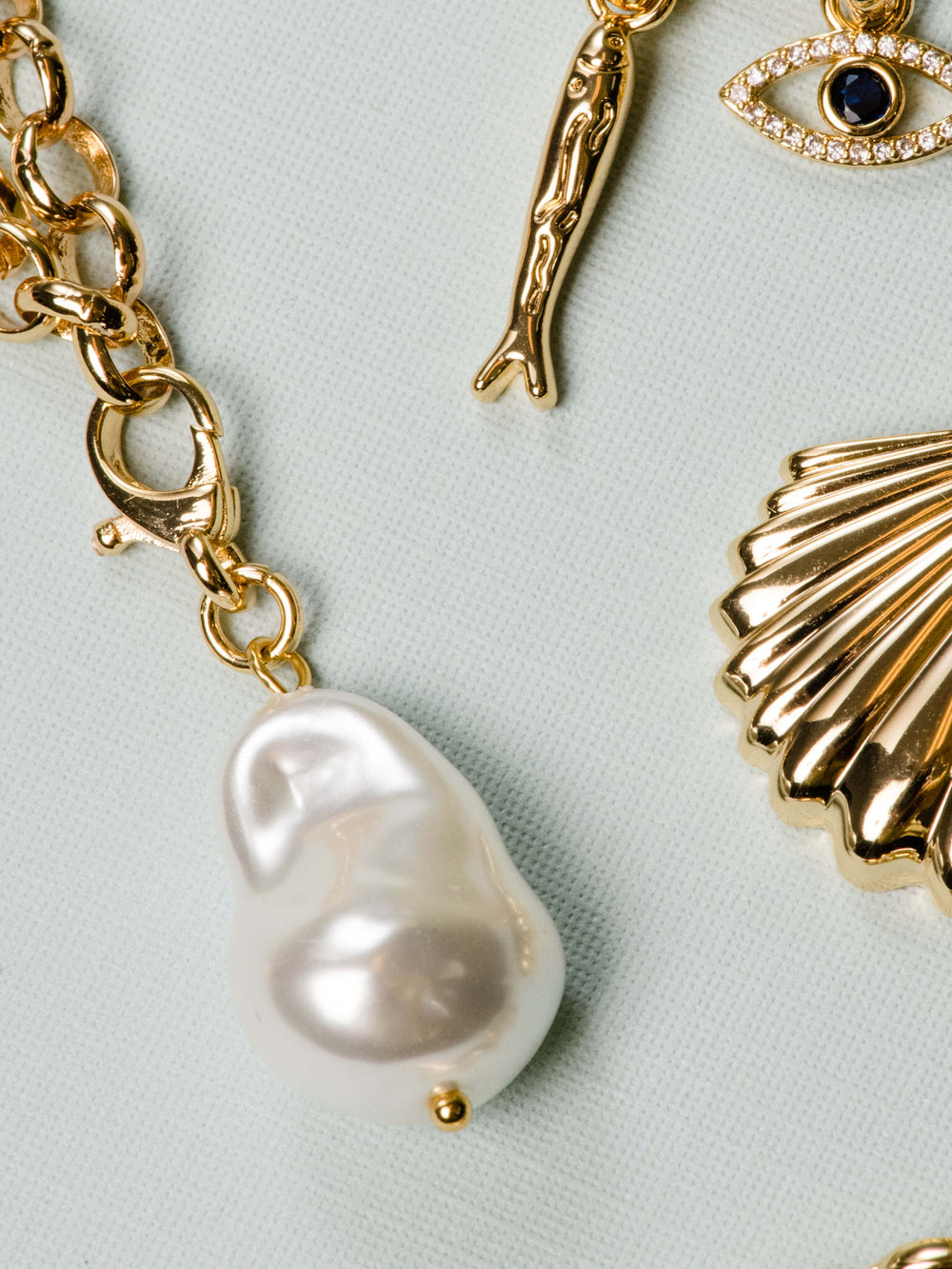 Baroque Pearl Charm
