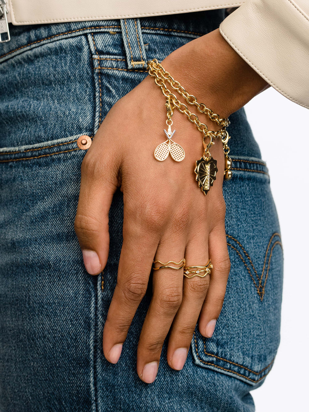Tennis Doubles Charm