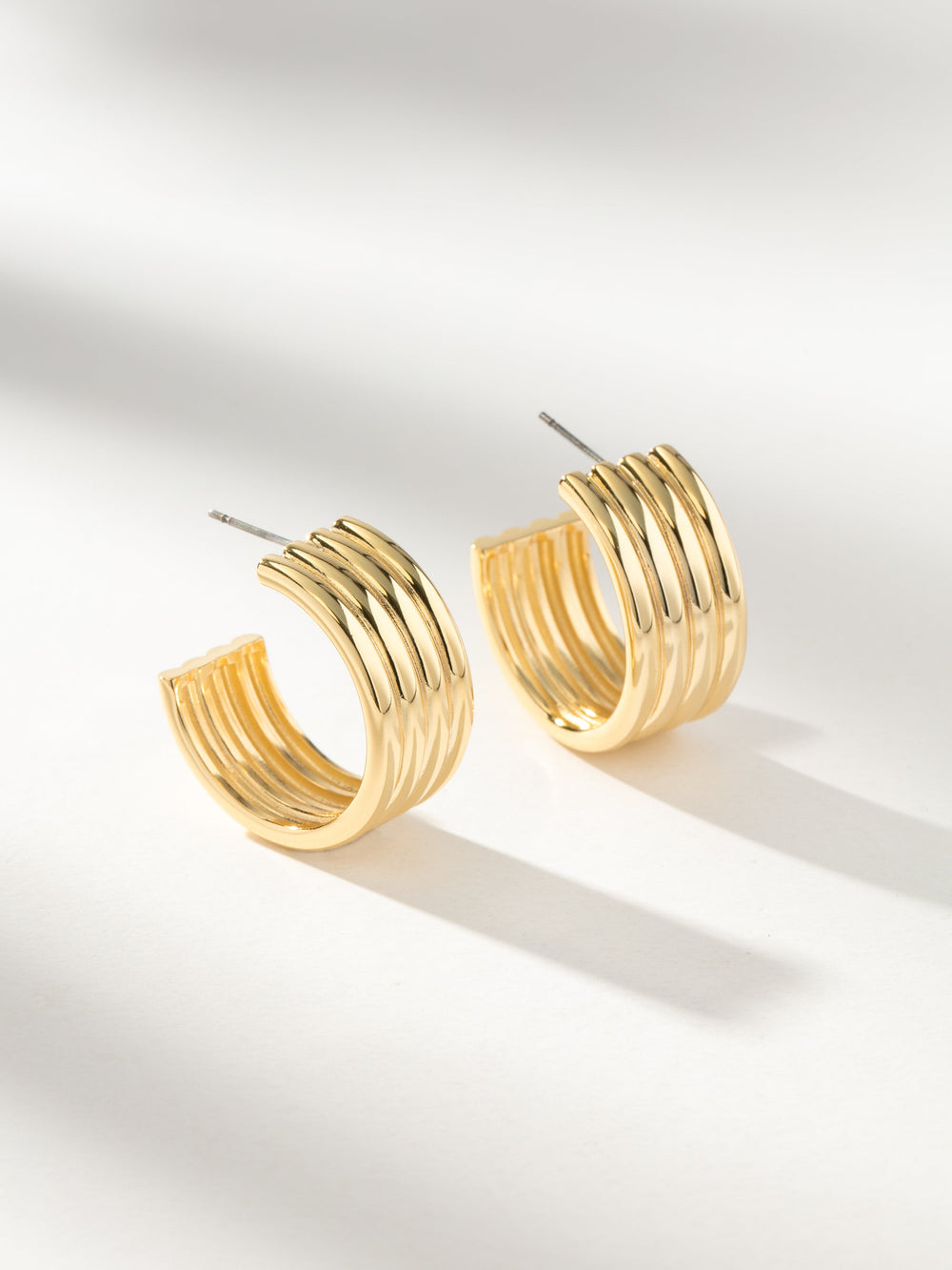 Art Deco Hoop Earrings