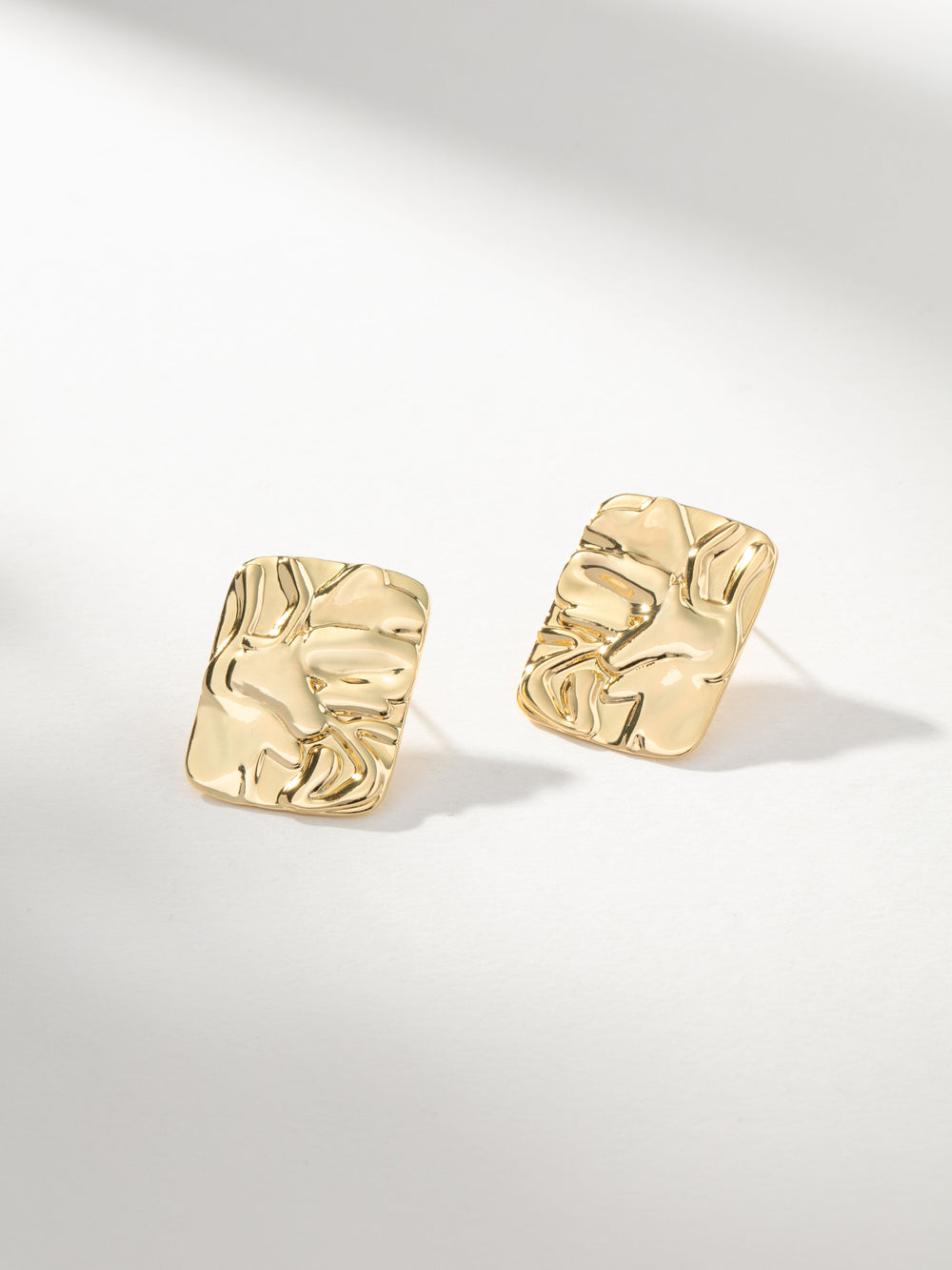 Crushed Statement Stud Earrings
