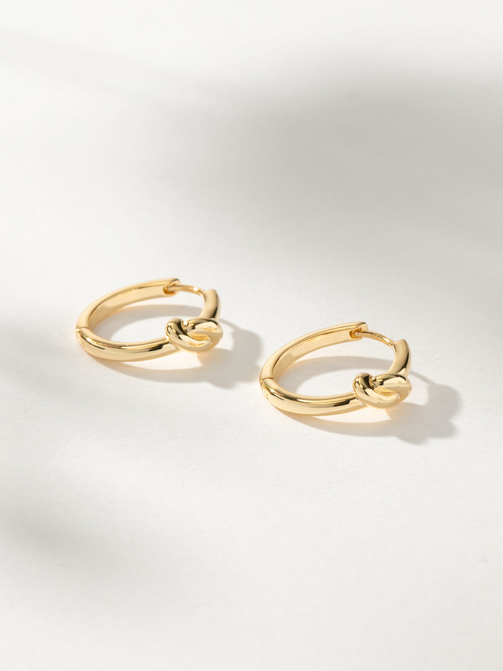 Forever Knot Hoop Earrings
