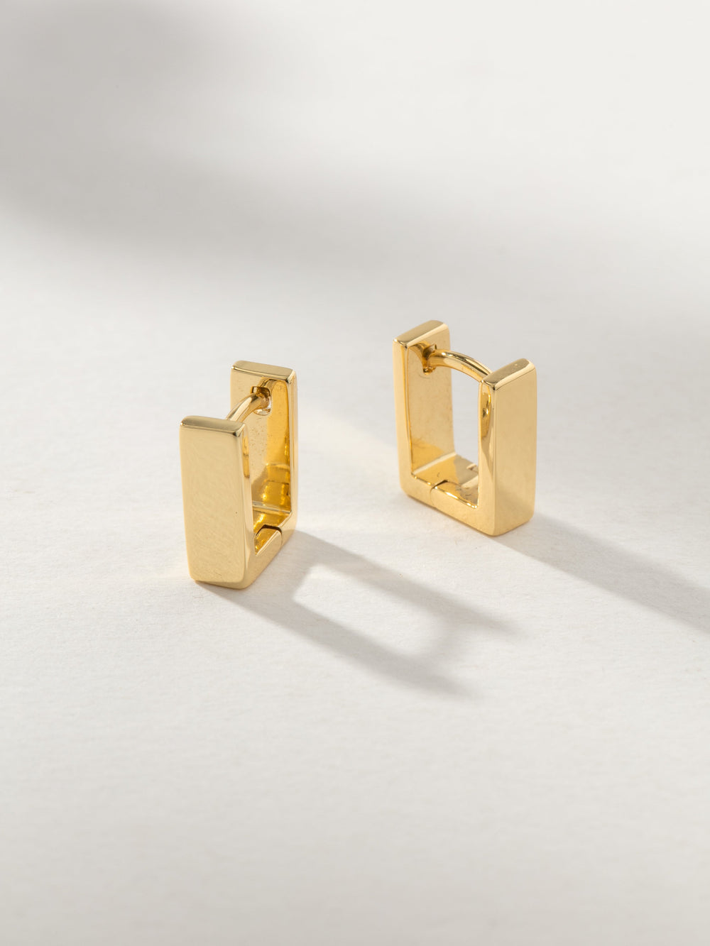 Passion Square Huggie Earrings