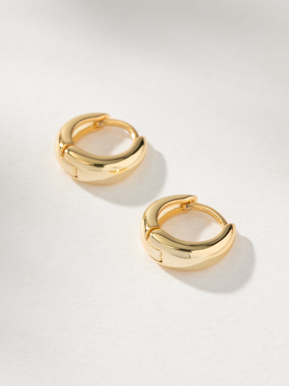 Teardrop Huggie Earrings