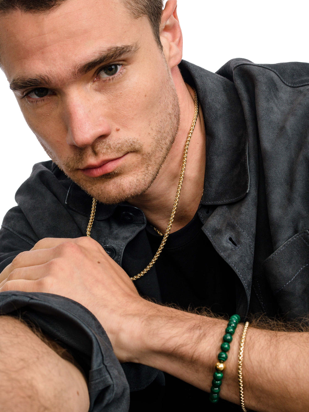 Men's Wheat Chain Necklace 4mm