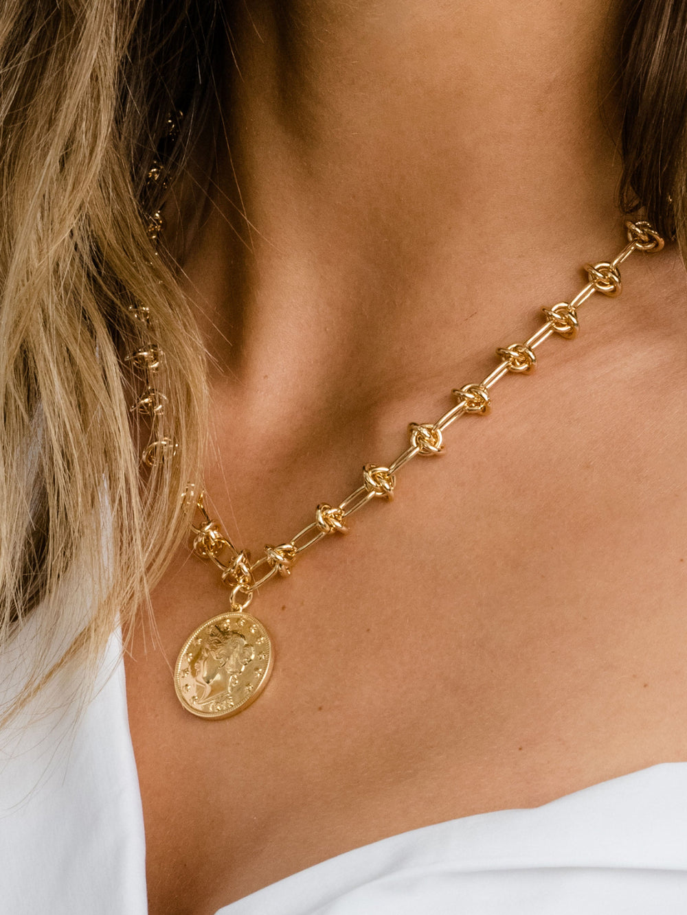 Lady Liberty Coin Necklace