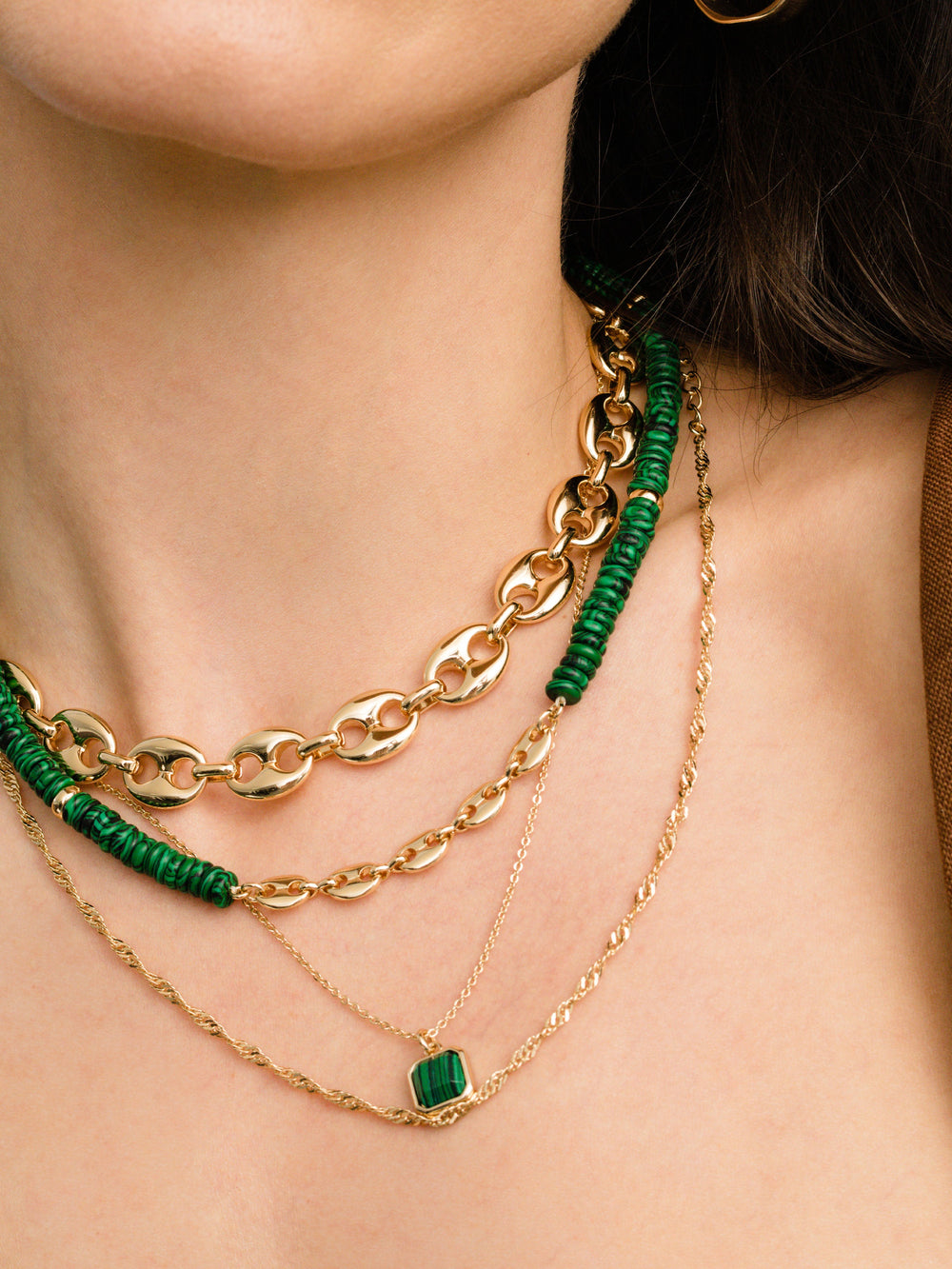 Puffed Mariner Chain Necklace