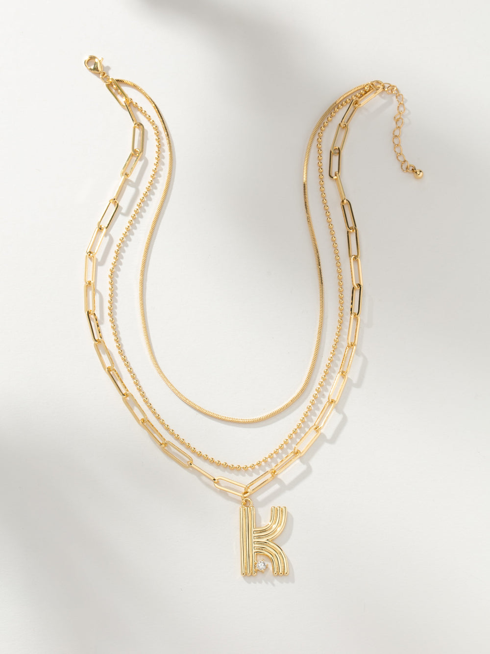 Muse Initial Layered Necklace
