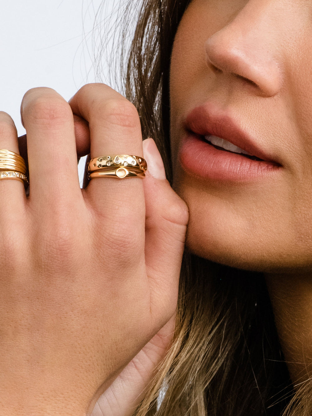 Aqua Ring Stack (Set of 2)