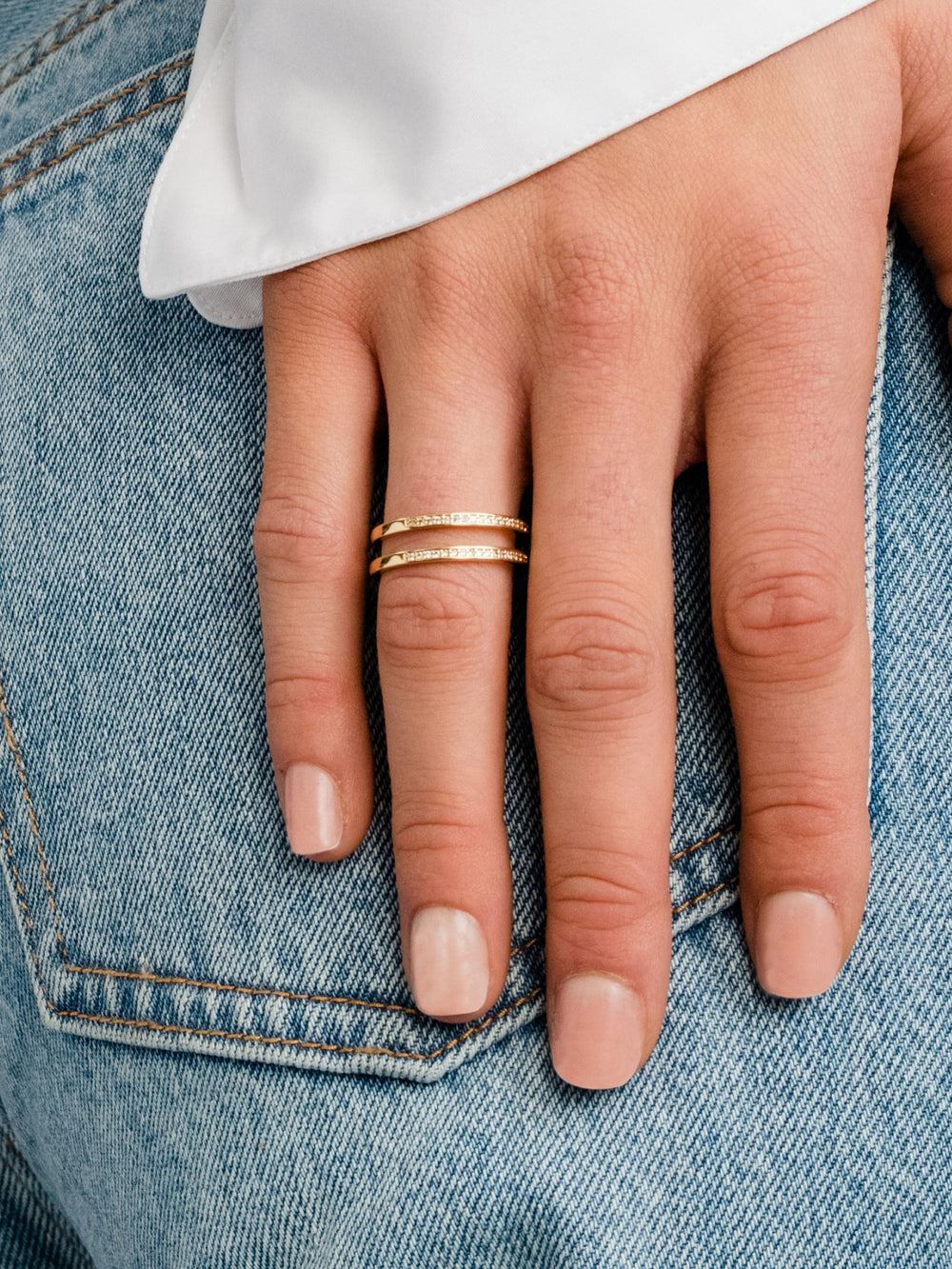 Whim Pavé Stacked Ring