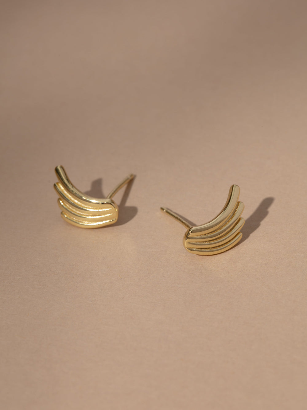 Vermeil Wing Stud Earrings