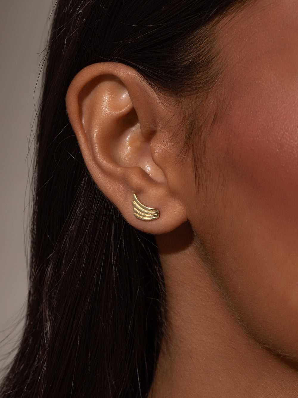 Vermeil Wing Stud Earrings