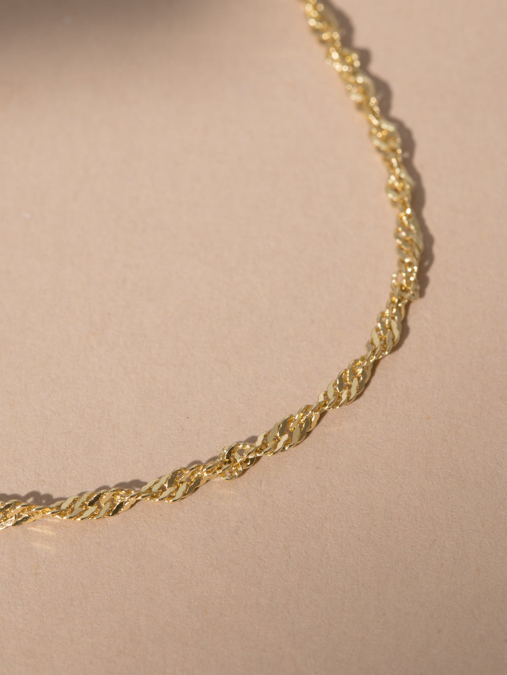 Vermeil Twisted Rope Chain Bracelet
