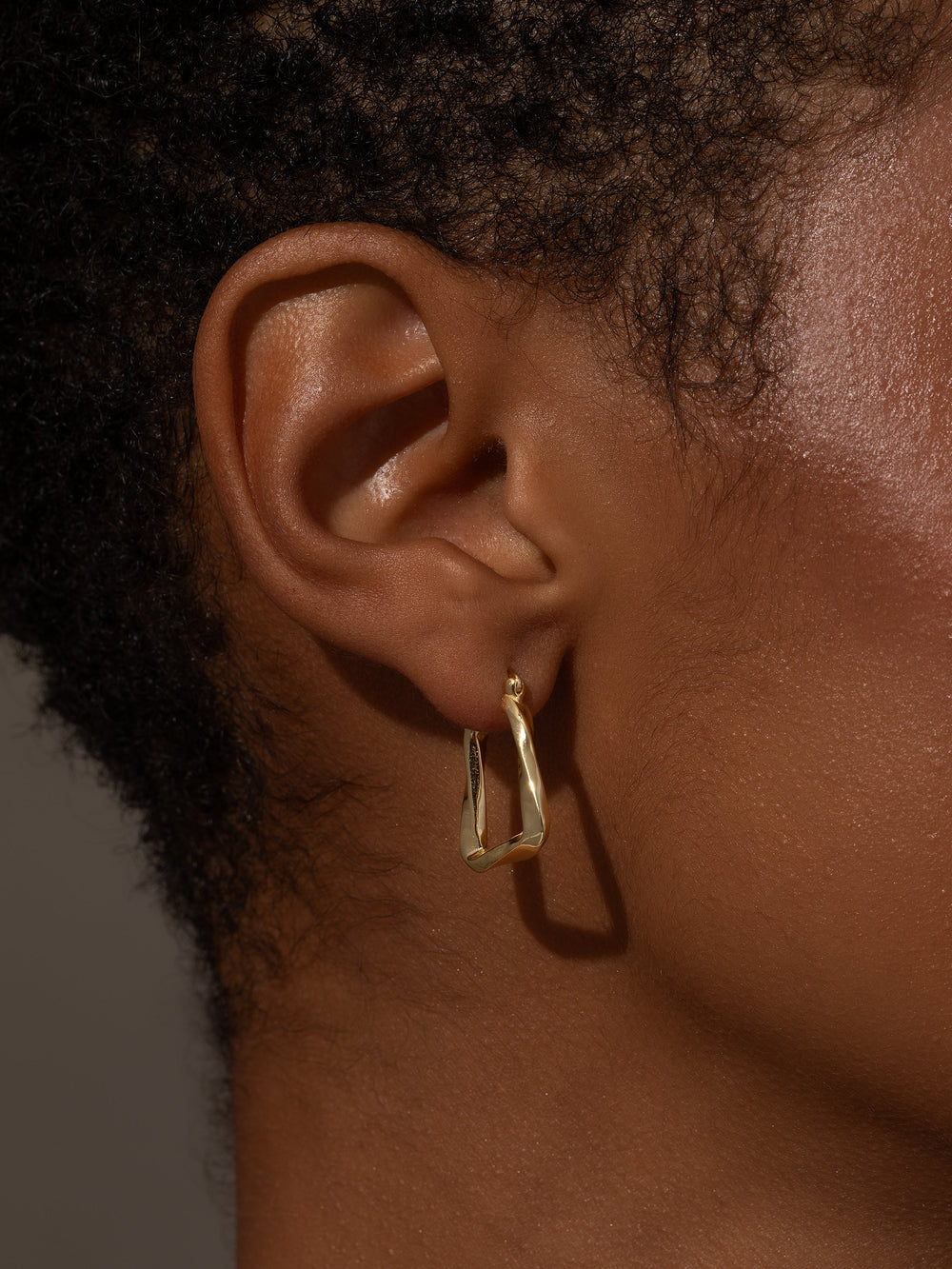 Vermeil Liquidize Hoop Earrings
